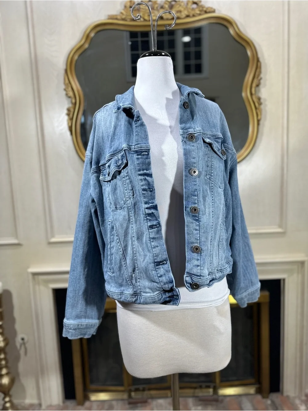 Torrid Jacket Plus Size 2X Denim‎ Casual Slouchy Classic